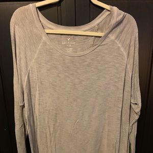 Gray long sleeve AEO shirt